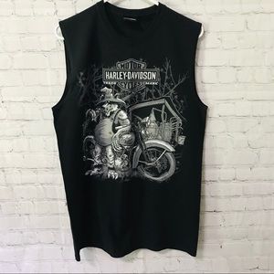 Harley-Davidson sleeveless black t-shirt. Men’s L